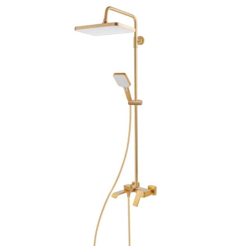 Душевая колонна со смесителем HAIBA GAUDI 009-J BRUSHED GOLD (HB9584)
