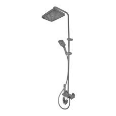 Душевая колонна со смесителем Mixxus Premium NEPTUNE 009-J GRAPHITE с кнопкой переключения, 4 режима (MI6833)