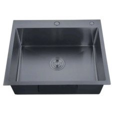 Мийка з нерж. сталі ZERIX ZH6050-215 NANO-BLACK (3.0/0.8) (MX1586)