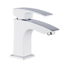 Смеситель для умывальника Koer KB-10007-04 (Цвет хром+белый) (KR5149)