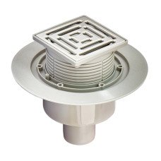 Душевой трап из нержавеющей стали SUS304 Koer FD14-100x100-180 (прямой отвод) (AC0662)