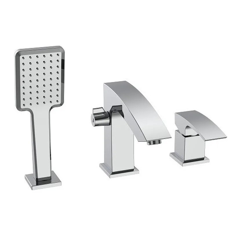 Смеситель на борт ванны Koer KB-43007-01 на 3 отверстия (Цвет хром) (KR3452)