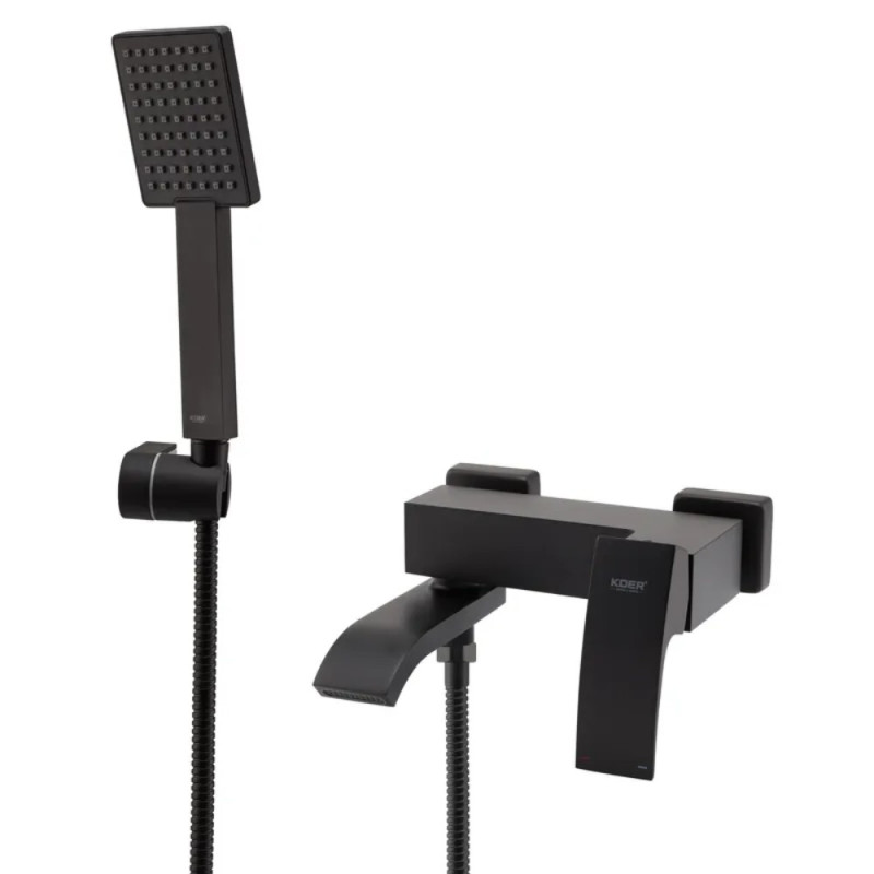 Смеситель для ванны с коротким изливом Koer KB-41007-05 (Цвет черный) (KR3455)
