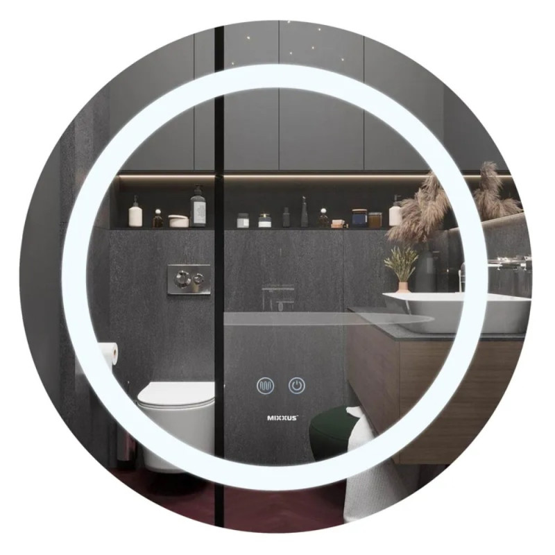 Зеркало Mixxus PLAIN MC03-60 с Led Touch, Anti-fog, димером, регулятором яркости (MI6662)