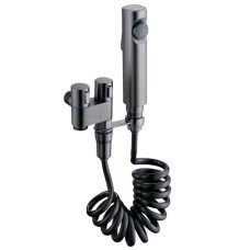 Кран для гигиенического душа и бачка унитаза Mixxus AVT-01 GRAPHITE с лейкой (MI6837)