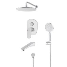 Встраиваемая душевая система со смесителем Koer KB-64008-01 (Цвет хром) (KR3476)