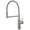 Кухонный смеситель с силиконовым изливом KOER KI-70005-02 (нерж. сталь) (KR3388)