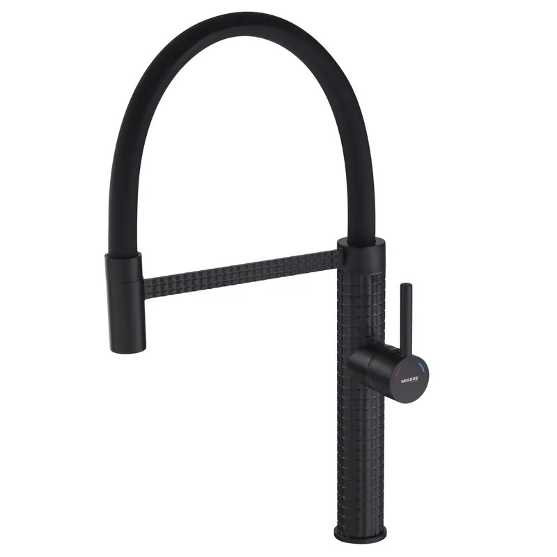 Смеситель для кухни Mixxus Premium Oliwer 017 BLACK REFL.BLACK (MI6966)