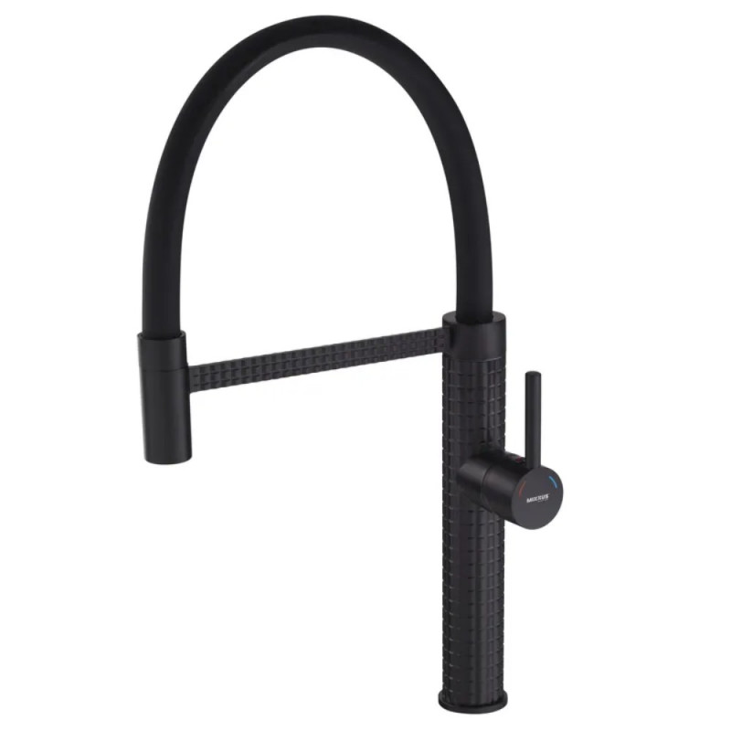 Смеситель для кухни Mixxus Premium Oliwer 017 BLACK REFL.BLACK (MI6966)