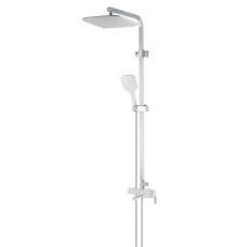 Душова колона зі змішувачем Koer KB-56009-04 3 функціі (Колір хром+білий) (KR5987)