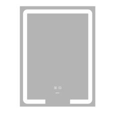Зеркало Zerix Prime MR02-50x80 с LED Touch, Anti-fog, димером, регулятором яркости (ZX6052)