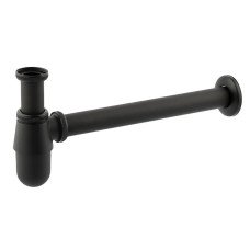 Сифон для раковини Mixxus SIPHON-01 BLACK без випуску (під донний клапан) без ревізії (Колір чорний) 1 1/4'' (AC3571)