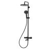 Душевая колонна с термостатическим смесителем Koer KB-57029-05 3 функции, цвет черный (KR5491)