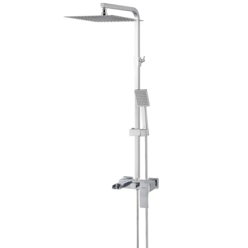 Душевая колонна со смесителем водопад Koer KB-58007-01 (Цвет хром) (KR3462)