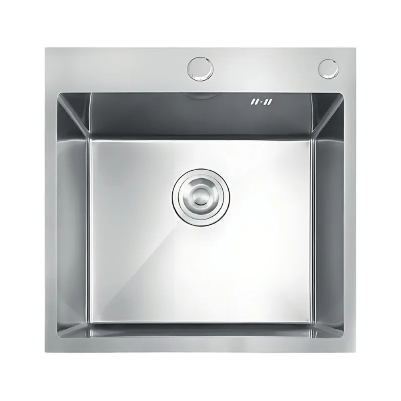 Мойка из нержавеющей стали MIXXUS MH5050 DECOR NANO-SILVER (3.0/0.8) цвет нержавейка (MI7040)