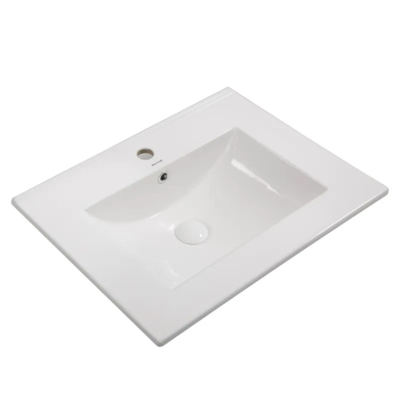 Раковина мебельная Mixxus Premium CUBIC-1501 610х460х170mm с отверстием под смеситель и переливом (MP6495)