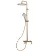 Душевая колонна со смесителем Koer KB-56029-12 3 функции, цвет матовое золото (KR5503)