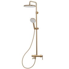 Душевая колонна со смесителем Koer KB-56029-12 3 функции, цвет матовое золото (KR5503)