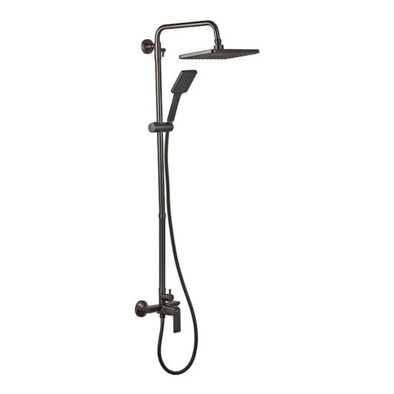 Душевая колонна со смесителем и удлинителем в комплекте Haiba Alex 003-J Graphite (HB3996)