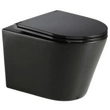 Подвесной унитаз Mixxus Premium BEVEL-0301-T3 BLACK 515х355х365mm, система смыва TORNADO 3.0 (MP6595)