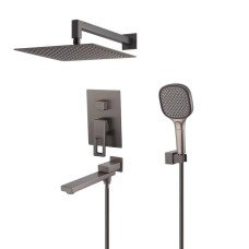 Душевая система встраиваемая Koer KB-66009-07 3 функции (Цвет графит) (KR5991)