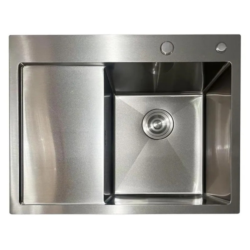 Мойка из нержавеющей стали Mixxus MH6350R Nano-Silver (3.0/0.8) цвет нержавейка (MI7046)