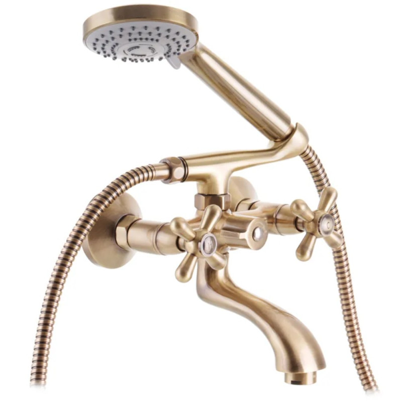 Смеситель для ванны Haiba Dominox 142 Euro Бронзовый (HB3938)