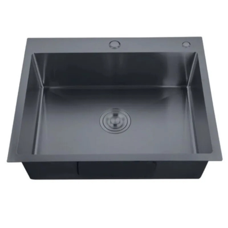 Мойка Zerix ZH5843-215 Nano-Black (3.0/0.8) из нержавеющей стали (MX1584)
