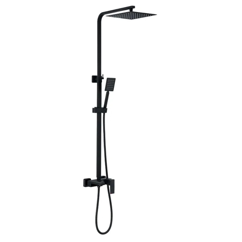 Душевая колонна со смесителем Zerix KUB-008-J Black из нерж. стали SUS304 (ZX4853)