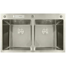 Мойка из нержавеющей стали MIXXUS MH8350-DK NANO-SILVER (3.0/0.8) цвет нержавейка (MI7052)