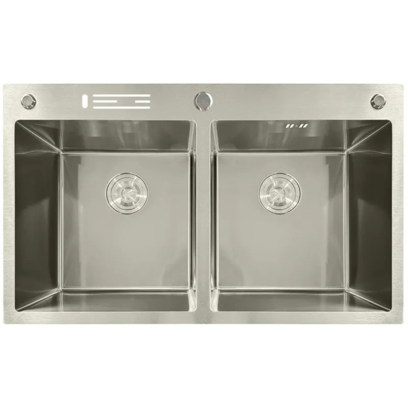 Мойка из нержавеющей стали MIXXUS MH8350-DK NANO-SILVER (3.0/0.8) цвет нержавейка (MI7052)