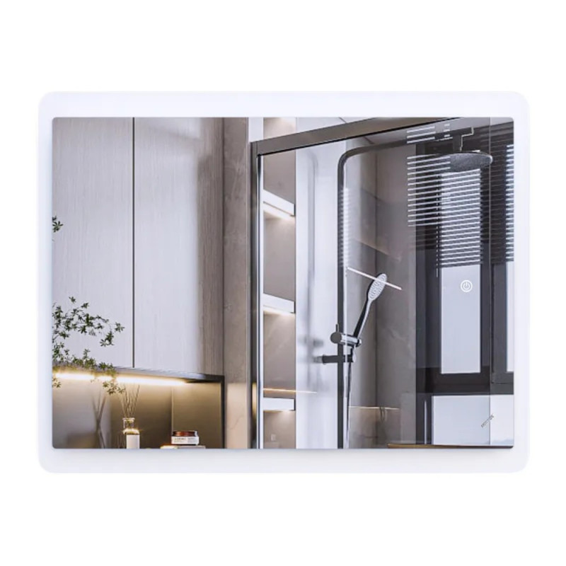 Зеркало Mixxus Premium OLIVARY MR19-90x70-Reverse с Led Touch, Anti-fog, димером (3-6,5kK) (MP6630)