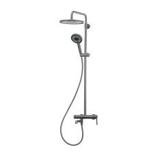 Душевая колонна со смесителем Koer KB-56029-07 3 функции, цвет графит (KR5497)