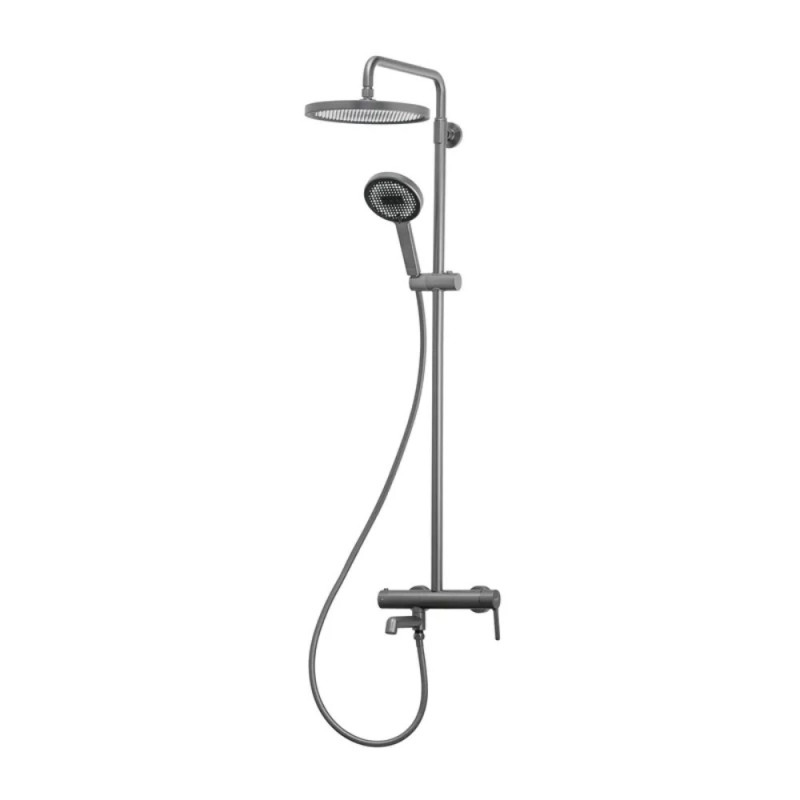 Душевая колонна со смесителем Koer KB-56029-07 3 функции, цвет графит (KR5497)