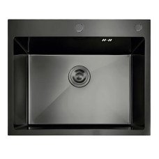 Мийка з нержавіючої сталі MIXXUS MH5843 DECOR GRAPHITE (MH5843 DECOR NANO-BLACK) (3.0/0.8) колір графіт (MI7042)