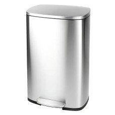 Відро для сміття з плавним закриттям прямокутне Mixxus Bevel-TC0112 SS Color 12л колір наржавійка (MI7087)