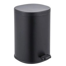 Мусорное ведро с плавным закрытием овальное Zerix Prime-TC0105 Black 5л цвет черный (ZX5902)