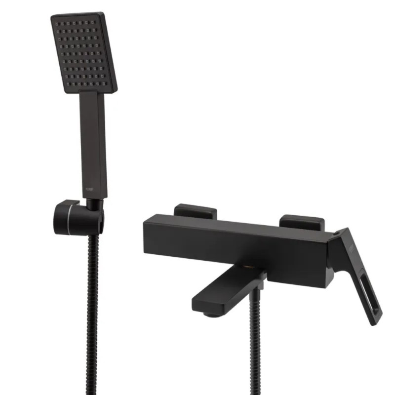 Смеситель для ванны с коротким изливом Koer KB-41009-05 (Цвет черный) (KR3503)