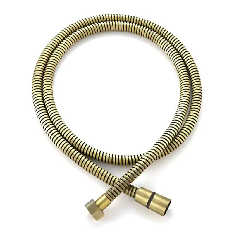 Шланг для душу KOER KB-0801-150-12 BRUSHED GOLD обплітка нерж.150 см, колір мат.золото (KR5666)
