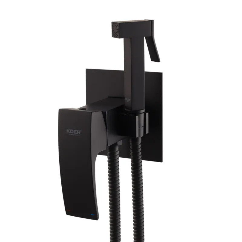 Смеситель для гигиенического душа Koer KB-23007-05 (Цвет черный) (KR3469)