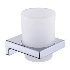 Стакан одинарный настенный Koer AS-0103-01 (стекло) цвет хром глянец (KR6165)