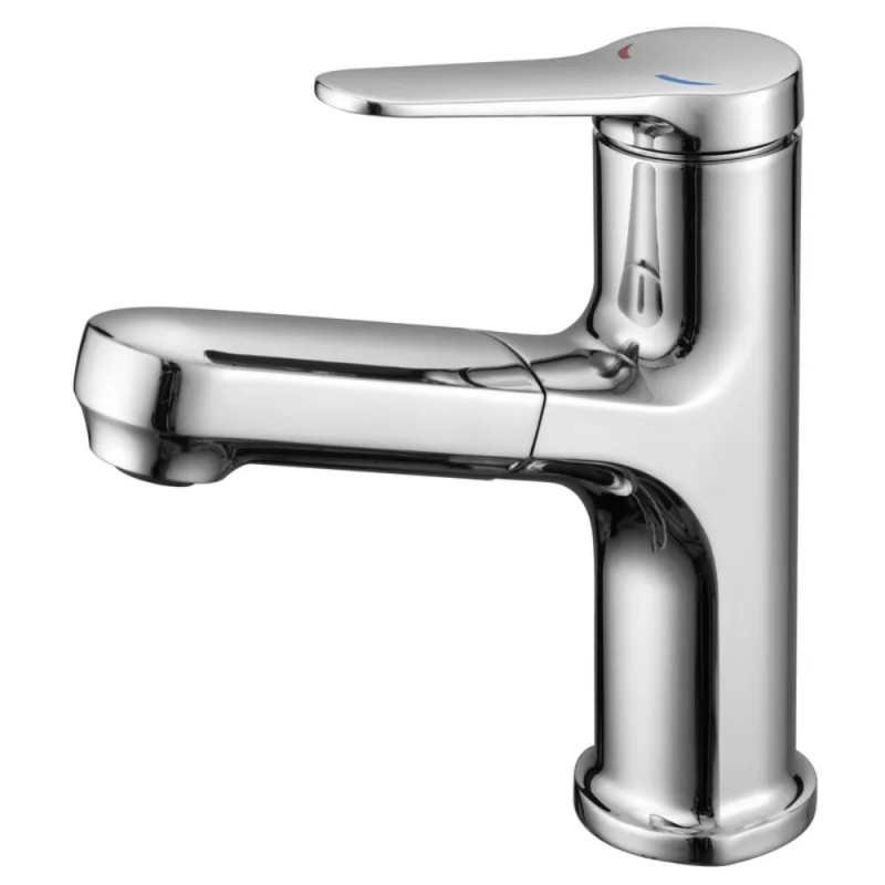 Змішувач для умивальника з висувною лійкою Mixxus Argo 001-SH (Колір хром) (MI8460)