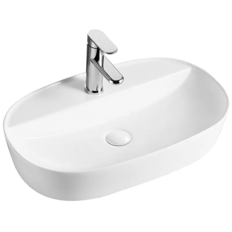 Умывальник накладной керамический Mixxus Premium Ellipse-0202 610x400x120mm (MP6483)