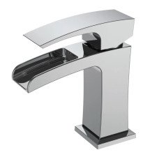 Змішувач для умивальника Koer KB-14007-01 водоспад (Колір хром) (KR3446)