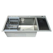 Мойка Zerix ZH8245-SET-08 Micro Decor SS Color из нержавеющей стали (цвет нерж.) (ZM5593)