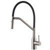 Смеситель для кухни Koer KI-70026-02 с черным силиконовым изливом (KR5209)