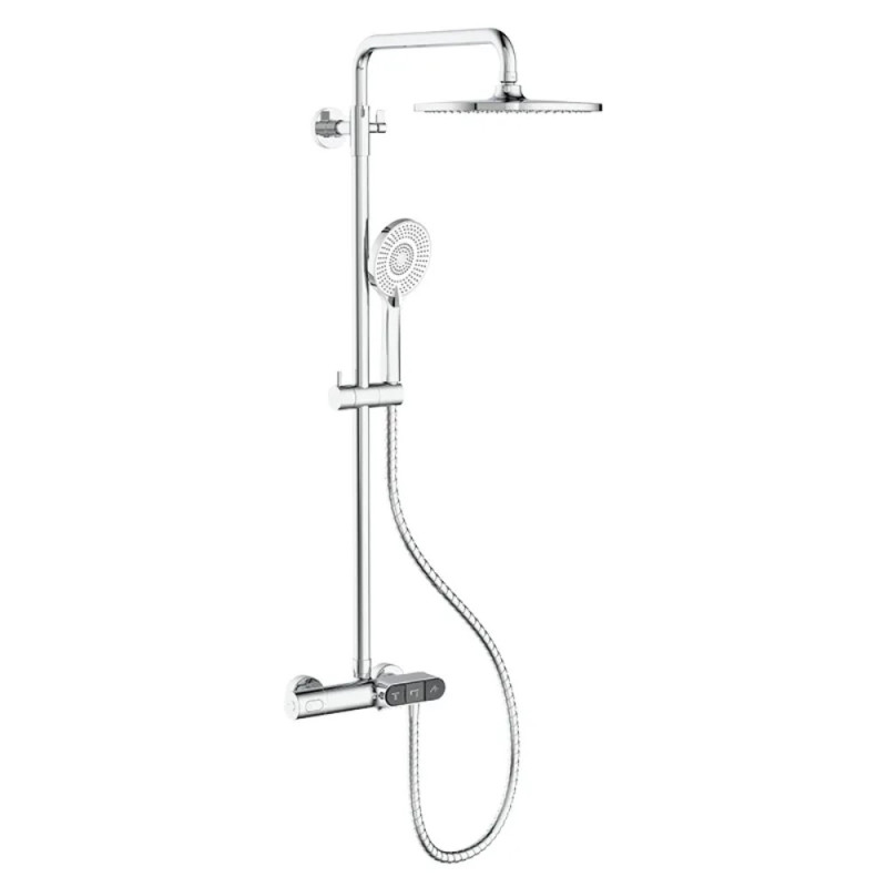 Душевая колонна с термостатическим смесителем Koer KB-55014-01 (Цвет хром) (KR4732)