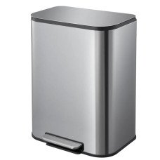 Мусорное ведро с плавным закрытием прямоугольное Mixxus Cubic-TC0105 SS Color 5л цвет нержавейка (MI7088)