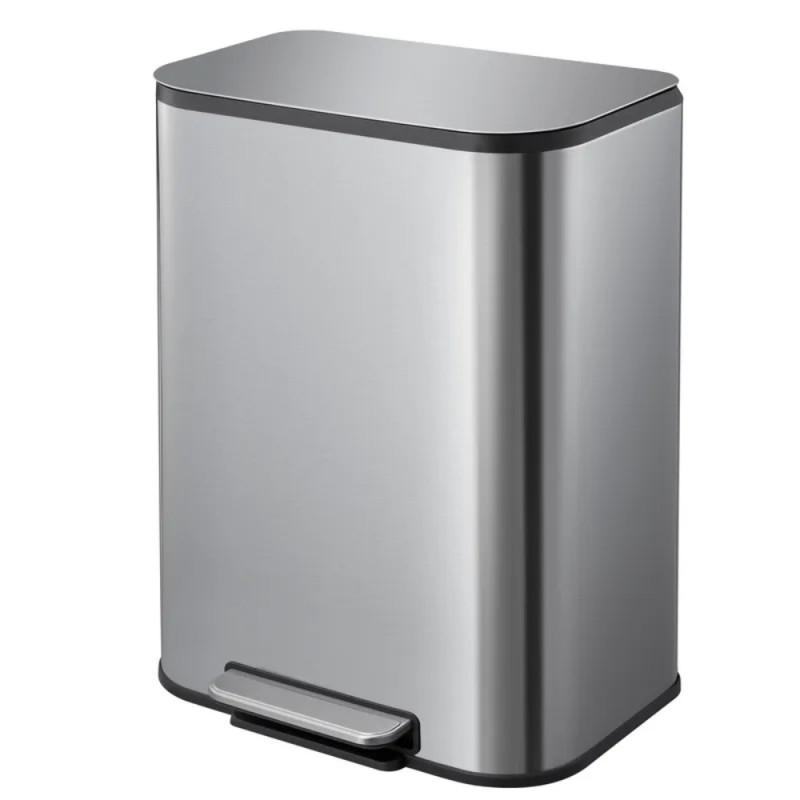 Мусорное ведро с плавным закрытием прямоугольное Mixxus Cubic-TC0105 SS Color 5л цвет нержавейка (MI7088)