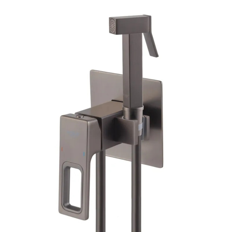 Смеситель для гигиенического душа Koer KB-23009-07 (Цвет графит) (KR5983)